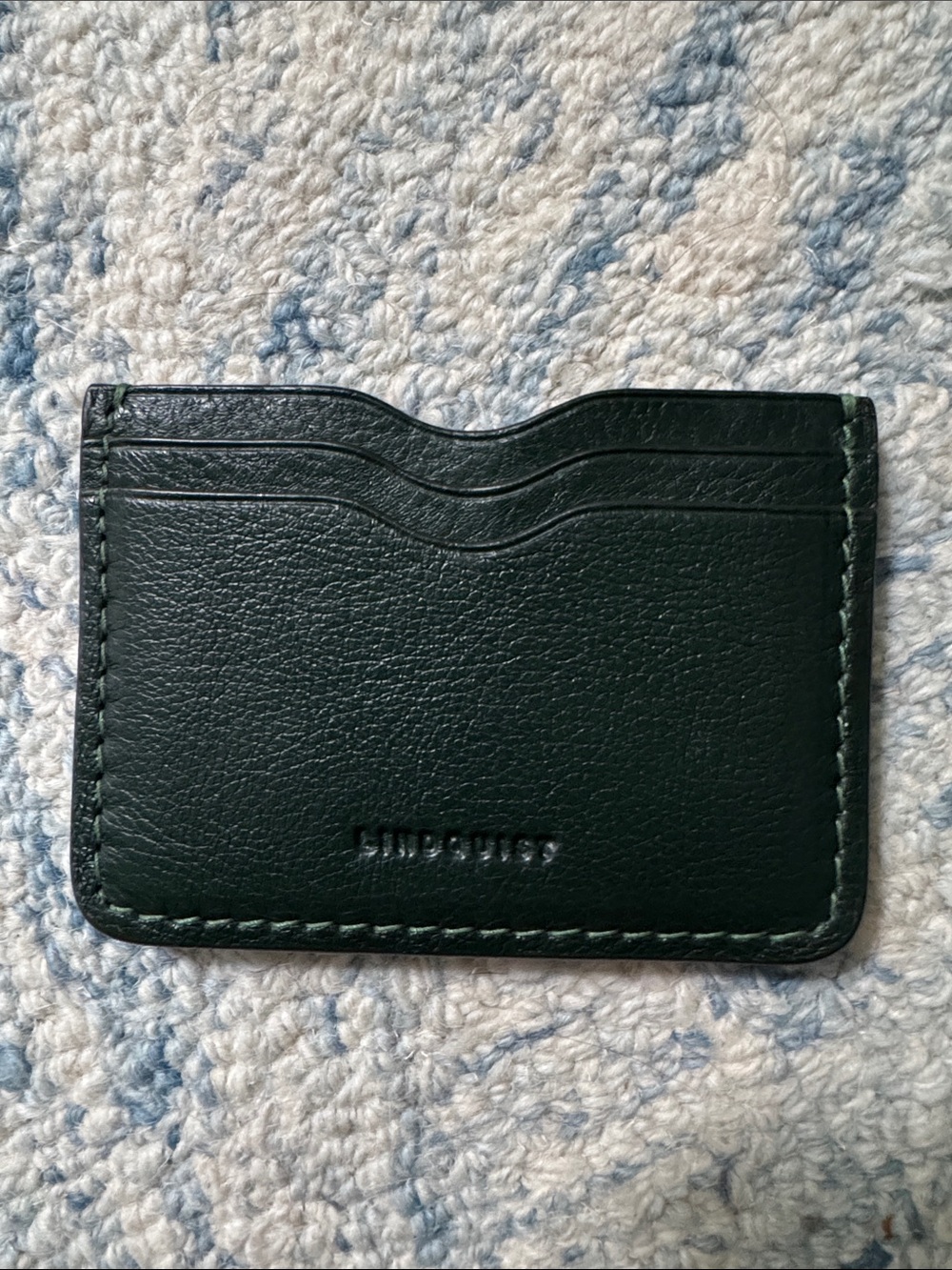 Lindquist Object pine Akira Wallet in Milled Leather